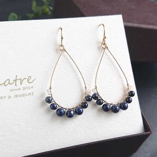 사파이어 피어싱 이어링 뮤즈