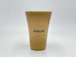 Plastic free cup Papras logo