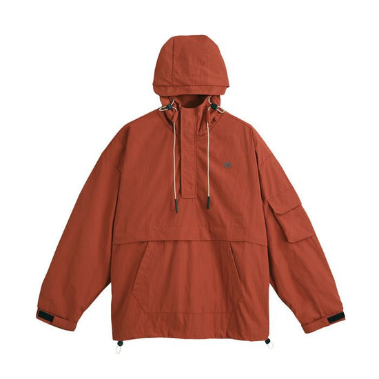 Anorak Parka "Sea turtle" monochrome logo ORANGE