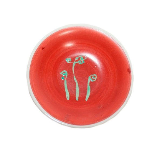 [Eisyou] Dish with a design of "Sawarabi", 3.5" in diameter