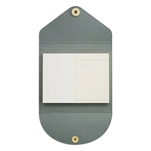 LIFE × Yamama Bungu Sticky Notes with Cover – Ruled, Grey, Plain + Ruled