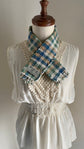 100% Organic cotton handwoven scarf _ TOWN / green ♭124