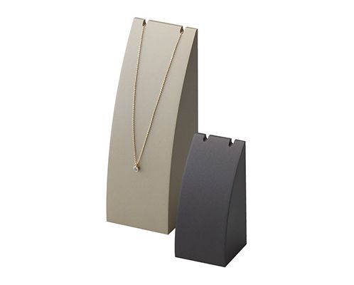 Wooden Necklace Stand L size, Matte coated champagne AR-1941MP-L