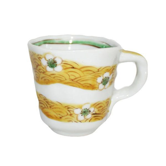 [Eisyou] Mug with hand-rolled white flower design