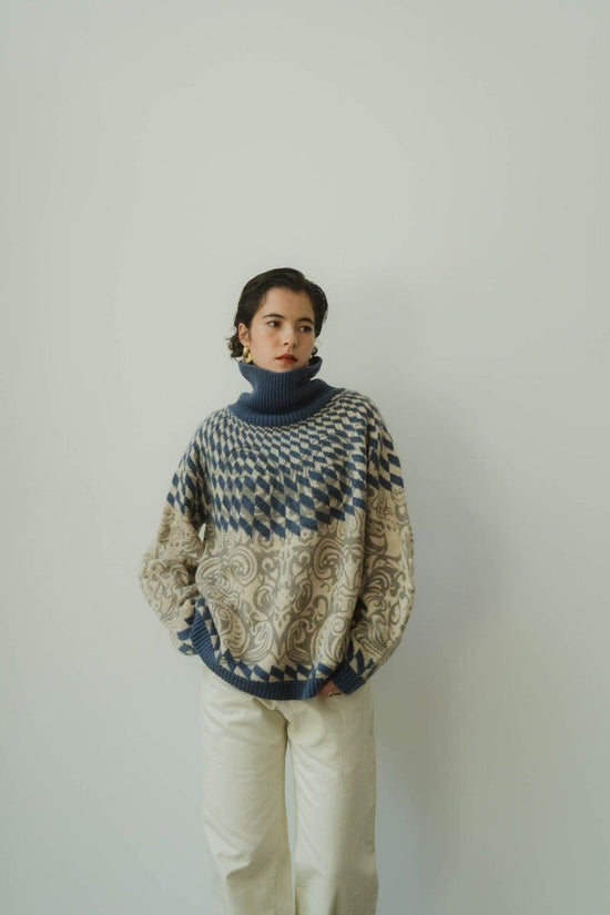 Jacquard Print Knit/2color