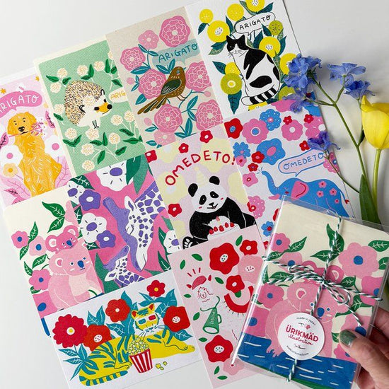 해피백 2025 - 일러스트 엽서 사이즈 카드, 10장 세트