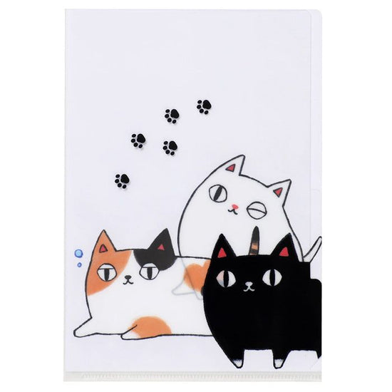 Clear File (A5) 3-Pocket Cat 3 Brothers Nakayoshi (23091)