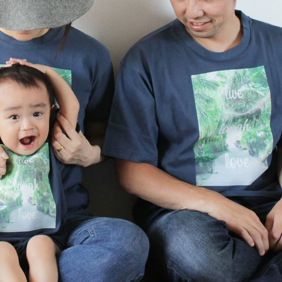 T-shirt  Navy Palm Green FOR KIDS