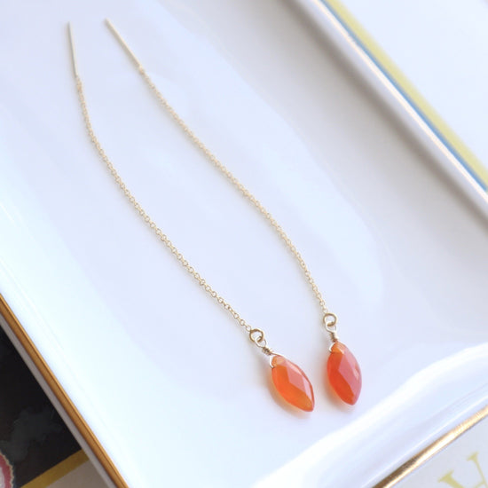 Carnelian marquise cut american pierce