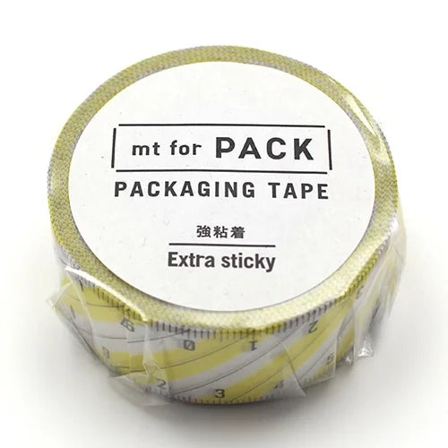 mt forPACK Packing Tape – Stripe Ruler, 25mm×15m