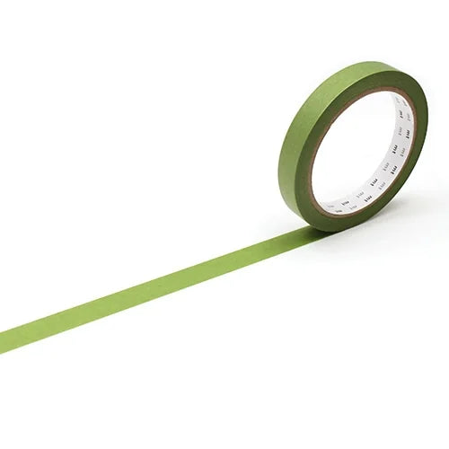 mt Large Core Masking Tape (10-Pack) – Matte Olive Green, 15mm×30m