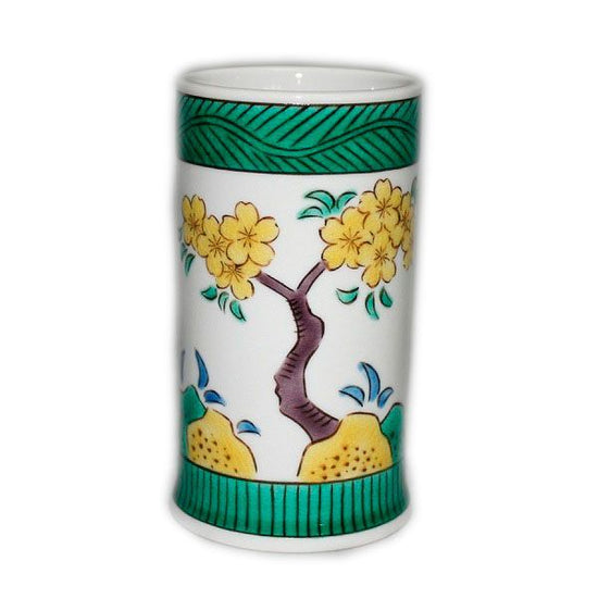 [Eisyou] Writing tube with blue handles and cherry blossom design