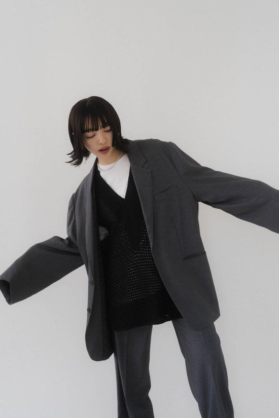 Relax Tailored Jacket(unisex)/dark gray