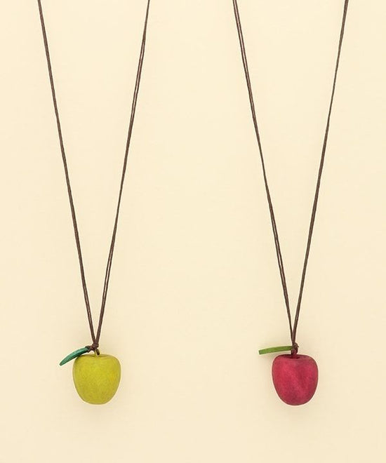 Wood apple top necklace (2 colors) A24WPN019