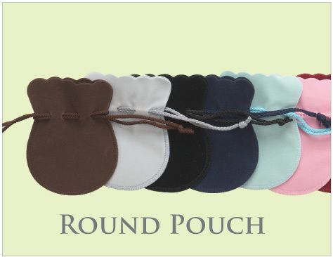 Round Drawstring Pouch LL Size 20pcs AO-A-9