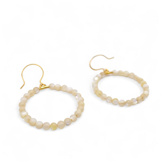 Sunlight through the trees circle pierced earrings(S)