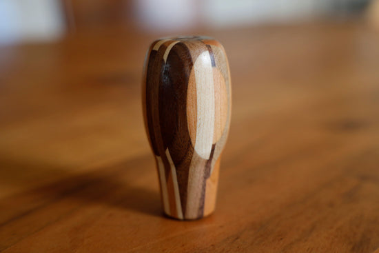 [Made to order]Named wooden shift knob for Toyota gate type AT (M8 screw) Chaos Marquetry round type for Hiace!