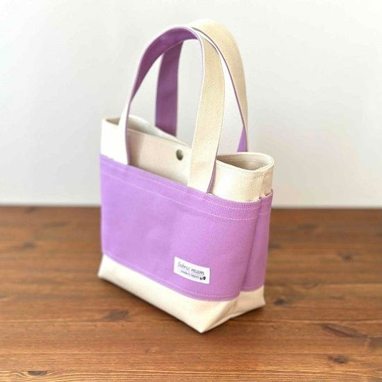 <New Item>Solid Canvas Mini Tote *Lavender