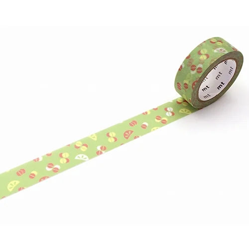 mt deco Kamoi Retro Design – Komon Pattern, 15mm×7m
