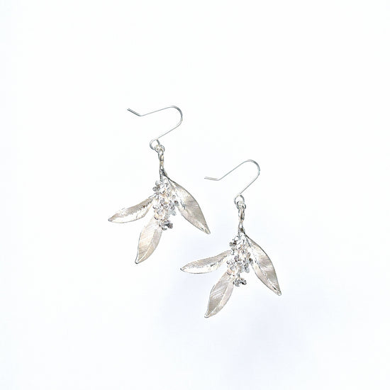 Golden osmanthus Pierced earrings