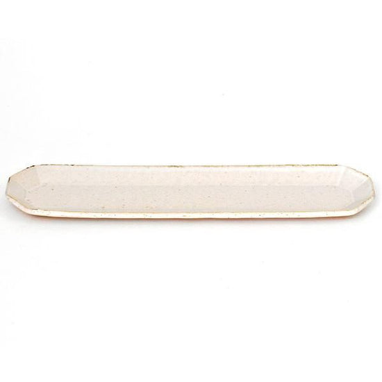 Angle White Long L White Tableware, Western Tableware, Deformed Plate, Made in Japan, Minoyaki, Cafe Style, Stylish