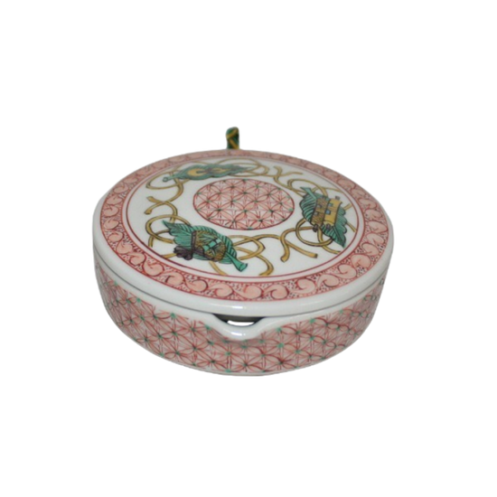 [Eisyou] Sumi pond, red glaze with trefoil design