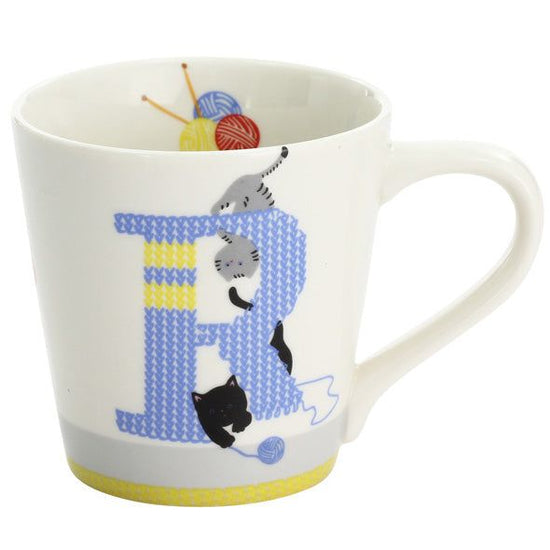 Cat Alphabet Mug R (13096)