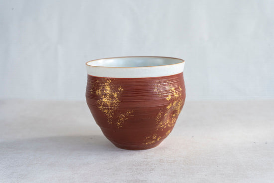 Kyoyaki Kiyomizu ware (red gold cup)