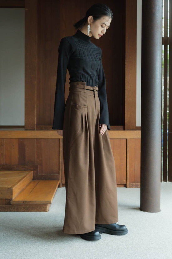 Waist Pocket Wide Pants/2color