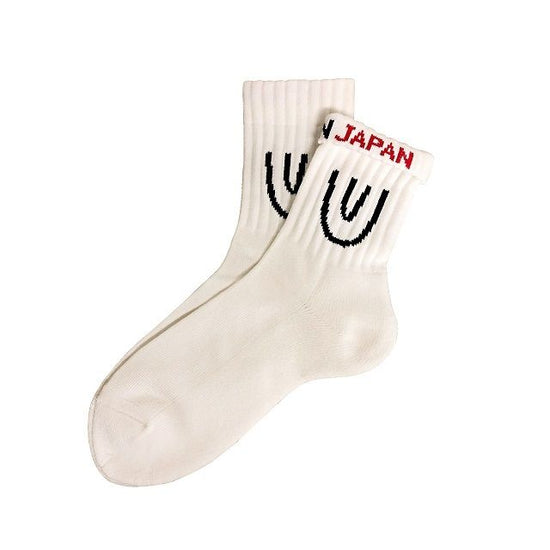 "Symbol Short -white-" Socks