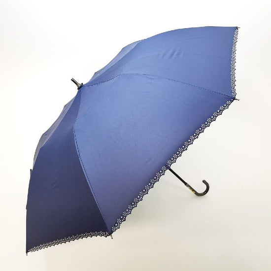Short Wide Umbrella Heat-Shielding & Fully Shading Hem Heat-Cut Sunshade Umbrella Black Lined Black Coated