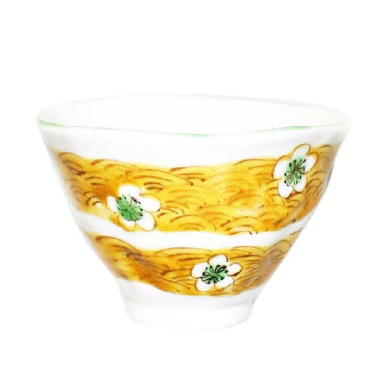 [Eisyou] Rice Bowl with White Flower Design (Small)