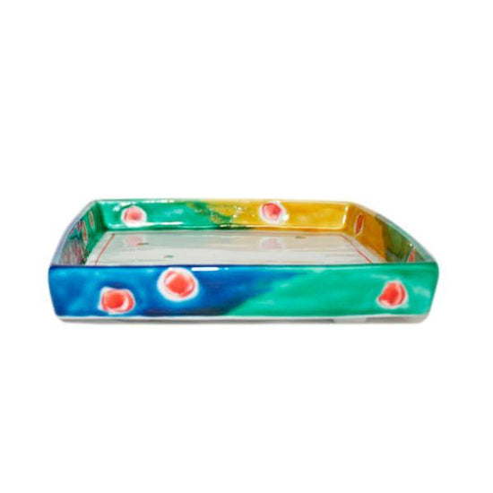 [Eisyou] Rectangular dish with marbled foot