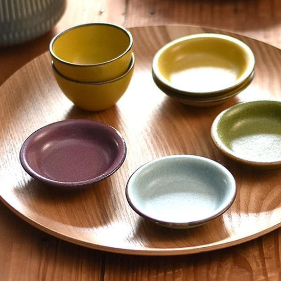 Veggie Color Mustard Chibi Sake Cup Large Japanese Tableware, Sake Cup, Sake Cup, Made in Japan, Minoyaki, Sake, Fashionable