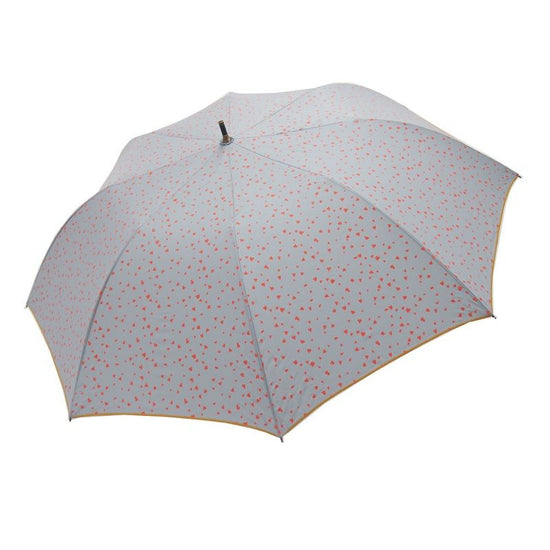 Short Wide Umbrella Petit Heart Pattern Rain or Shine 1114