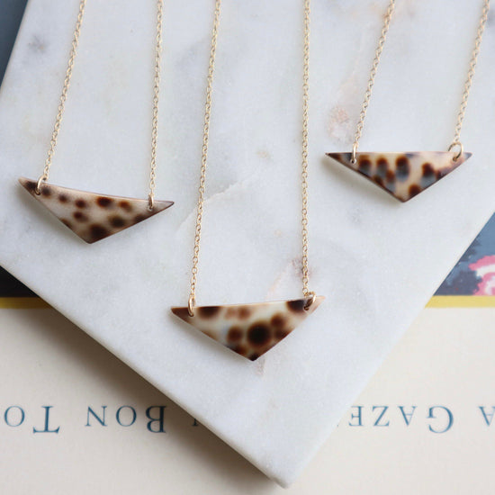 Leopard shell necklace