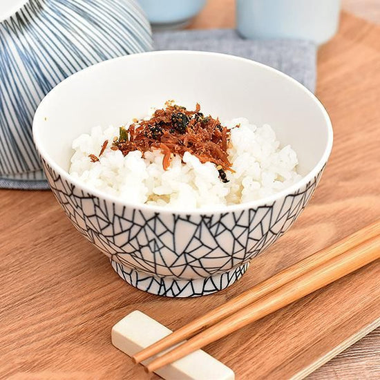 Hiware Matte Rice Bowl, white type, Japanese tableware, tea bowl, rice bowl, made in Japan, Minoyaki, stylish, modern