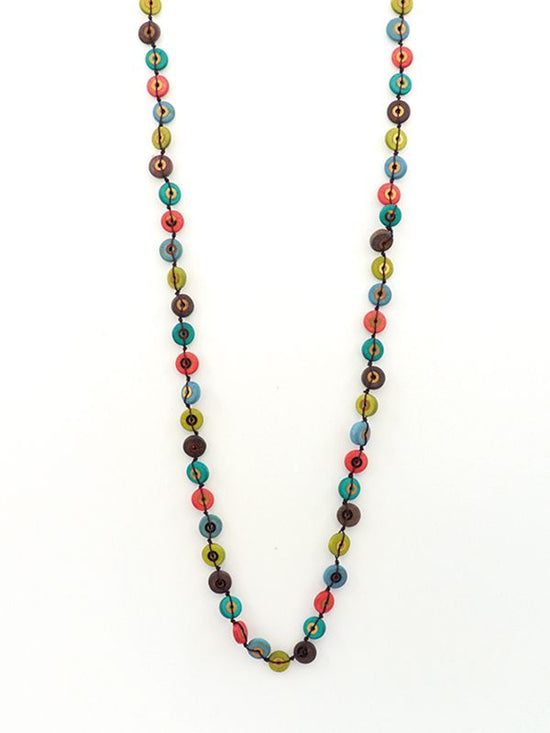 Mixed marble 1 strand necklace