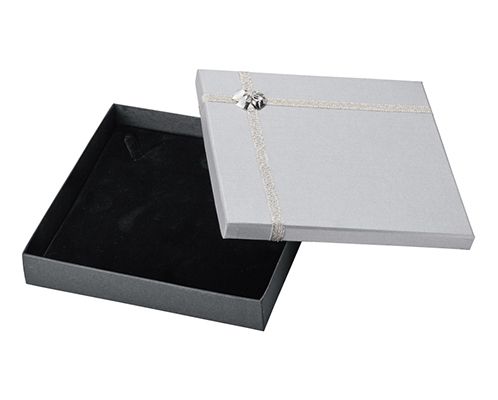 Necklace and omega necklace paper box with gift ribbon and necklace mount, 10 pieces AR-N268