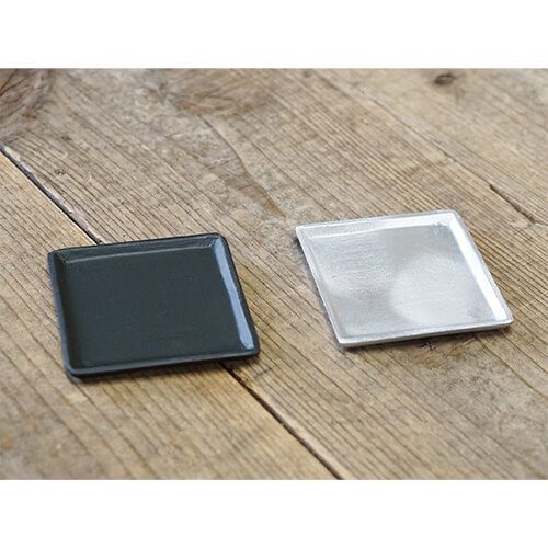 63625 [PLUS THE GREEN] square plate silver