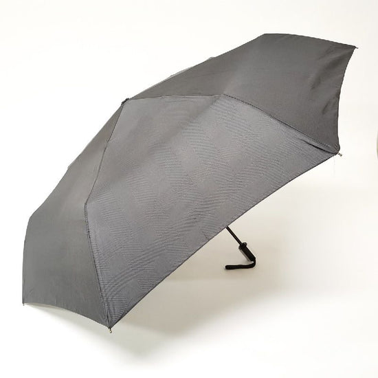 Automatic Open / Close Folding Umbrella for Men Glen Check Rain or Shine