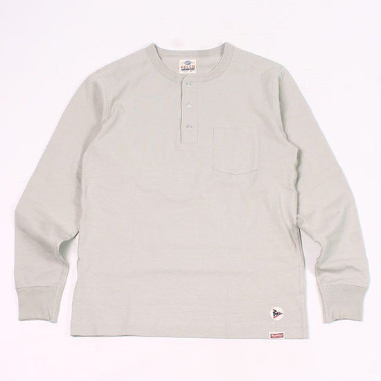 FELCO x HEALTHKNIT L/S HENLEY NECK POCKET-T U.S.COTTON OPEN END JERSEY - 5 Colors - FELC-290