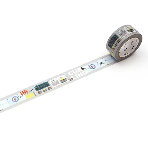 mt Masking Tape – Winter Sports Curling, 18mm×7m