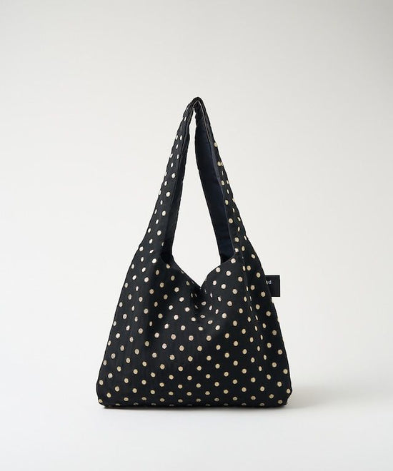 TWINS bag / gold dots × beige glitter / M