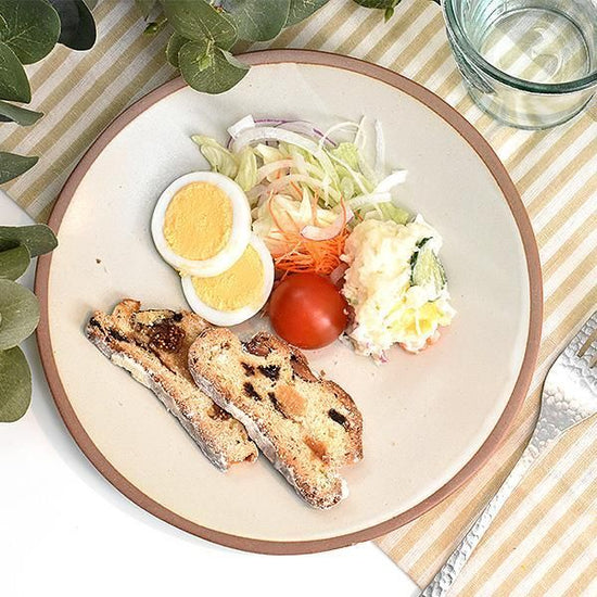 Blanc Soil Plate, medium white, Western tableware, round medium plate, made in Japan, Minoyaki, stylish, modern