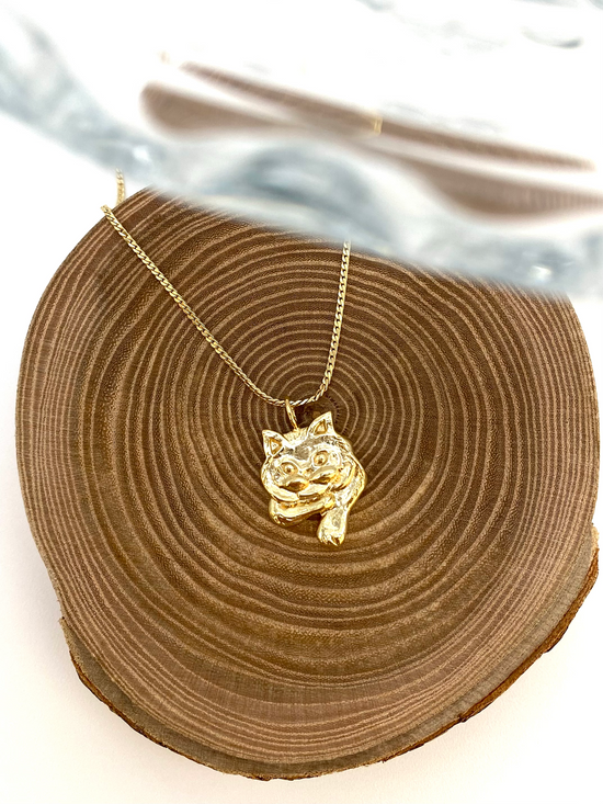 Oliver necklace | cat | gold