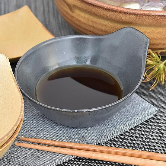 Dark blue tonsui, black type, Japanese tableware, tonsui, made in Japan, Minoyaki, stylish, modern