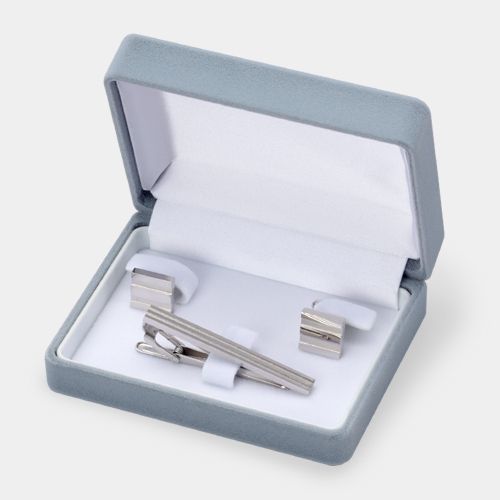 Tiepin and cufflink set case, men&