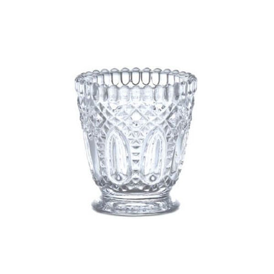 22157 Embossed glass cup