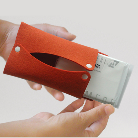 포켓 티슈 케이스(오렌지)